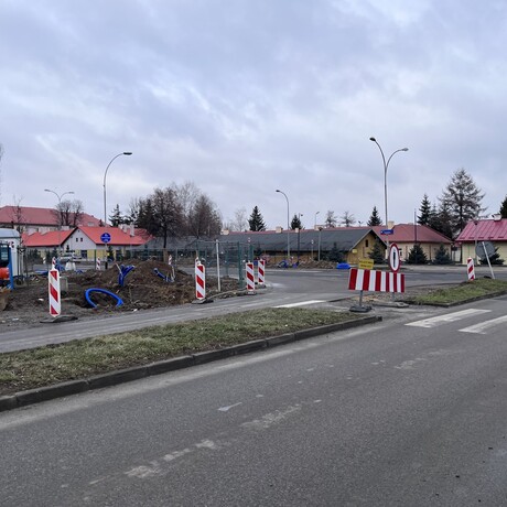Rozbudowa skrzyżowania ul. Lwowskiej i ul. Mieszka I [luty 2023] - fot 2